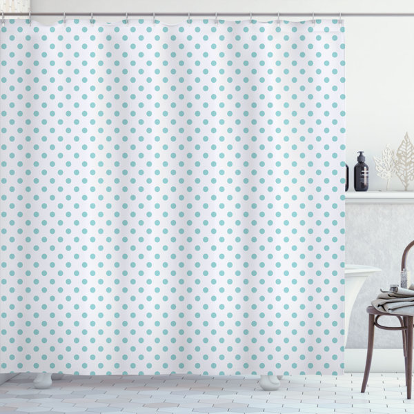 Ambesonne Polka Dots Shower Curtain with Hooks Included Wayfair